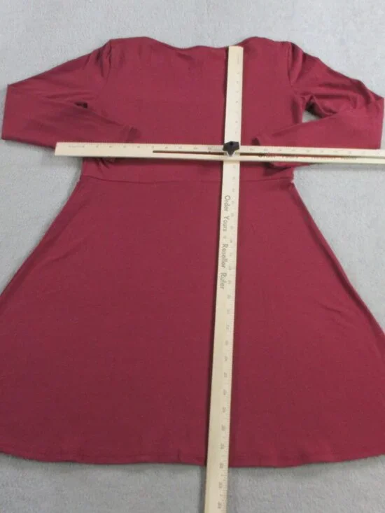 Amour Vert Braylee Reverie Dress Womens Medium Red Pomegranate Mini NEW $148 - Picture 8 of 11